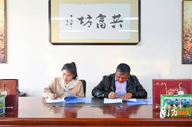 企業(yè)采購意向簽約儀式。張曉欣 攝